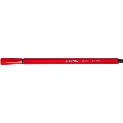 Cienkopisy Donau D-Fine 0.4mm czerwone (10) Donau