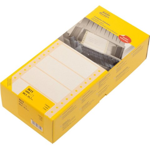 ETYKIETY DO DRUKARKI IGŁOWEJ AVERY 88,9*35,7mm BIAŁE Avery Zweckform