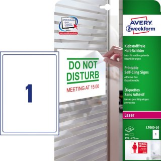 Etykiety Avery Zweckform A4 190x275mm bez kleju białe (10) Avery Zweckform