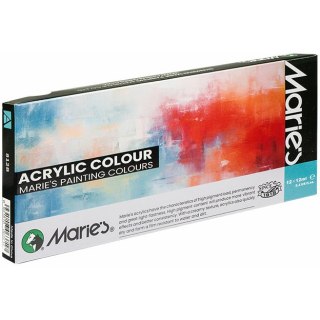 FARBY AKRYLOWE MARIE'S 12ml*12 KOLORÓW MARIES