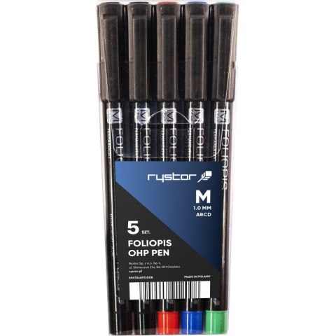 FOLIOPISY RYSTOR FM-10 3 KOLORY+2 CZARNE Rystor