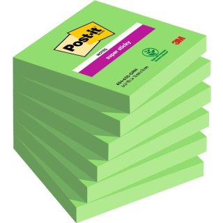 KARTECZKI POST-IT SUPER STICKY 76x76mm ZIELONE (6x90) Post-it