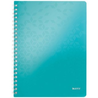 KOŁONOTATNIK LEITZ WOW A4/80K KRATKA TURKUSOWY Leitz