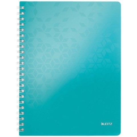 KOŁONOTATNIK LEITZ WOW A4/80K KRATKA TURKUSOWY Leitz