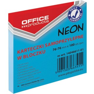 Karteczki Office Products 76x76mm niebieskie (100) Office Products