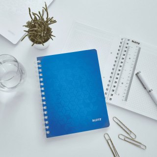 Kołonotatnik Leitz Wow A5/80k kratka niebieski Leitz