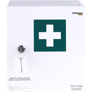 Apteczka naścienna Donau Safety 20" DIN 13164 (+ ustnik) metalowa Donau Safety