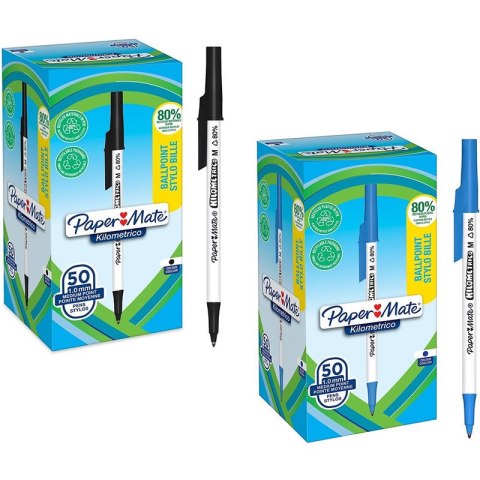 Długopisy Paper Mate Kilometrico M 1.0mm niebieski (50) Paper Mate