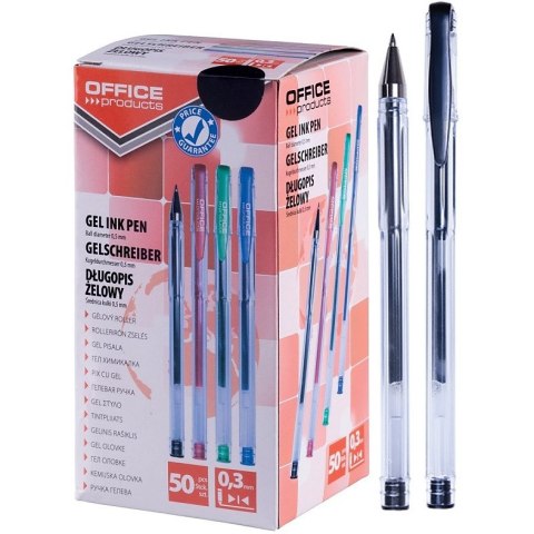 Długopisy żelowe Office Products Classic 0.5mm czarny Office Products