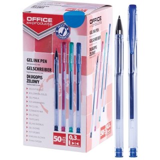 Długopisy żelowe Office Products Classic 0.5mm niebieski Office Products
