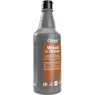 Emulsja CLINEX Wood&Shine, samonabłyszczajšca i pielęgnujšca podłogi 1l Clinex