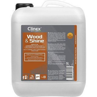 Emulsja CLINEX Wood&Shine, samonabłyszczajšca i pielęgnujšca podłogi 5l Clinex