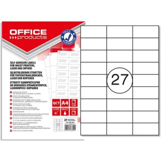 Etykiety Office Products A4 70x30mm białe (100) Office Products
