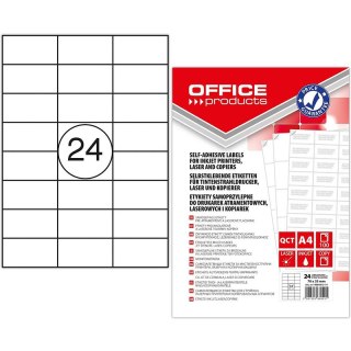 Etykiety Office Products A4 70x35mm białe (100) Office Products