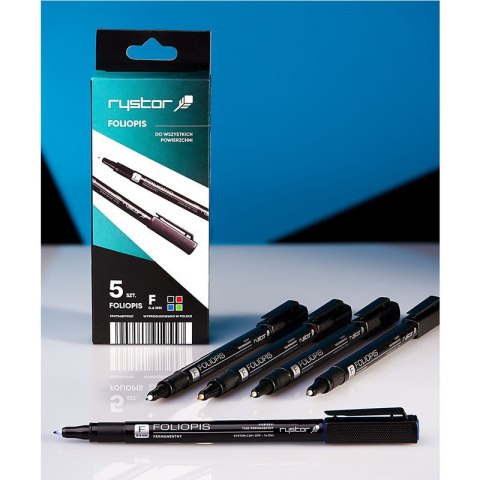 Foliopisy permanentne Rystor FF-6 0.6mm 4 kolory (5) Rystor