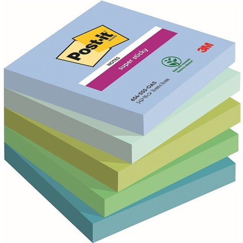 Karteczki Post-it Super Sticky 76x76mm (654-5SS-OAS) (5x90) Post-it