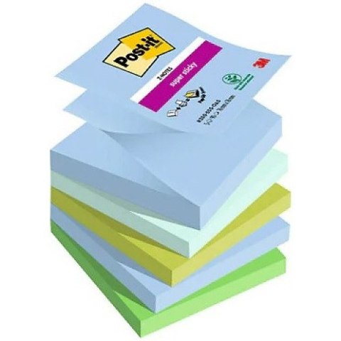 Karteczki Post-it Super Sticky Z-Notes 76x76mm (R330-5SS-OAS) pastelowe (5x90) Post-it