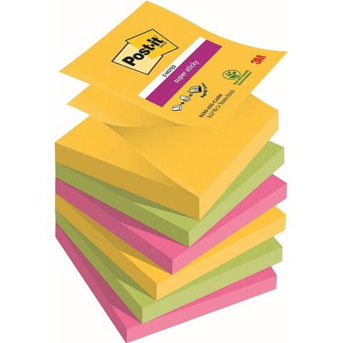 Karteczki Post-it Super Sticky Z-Notes 76x76mm (R330-6SS-CARN) (6x90) Post-it