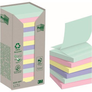 Karteczki Post-it Z-Notes 76x76mm (R330-1RPT) pastelowe (16x100) Post-it