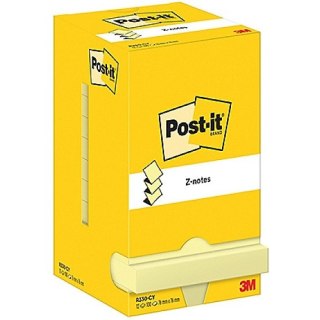 Karteczki Post-it Z-Notes 76x76mm (R330-CY) żółte (12x100) Post-it
