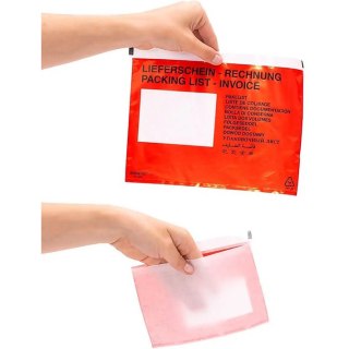 Koperty kurierskie Emerson C5 transparentne czerwone (500) Emerson