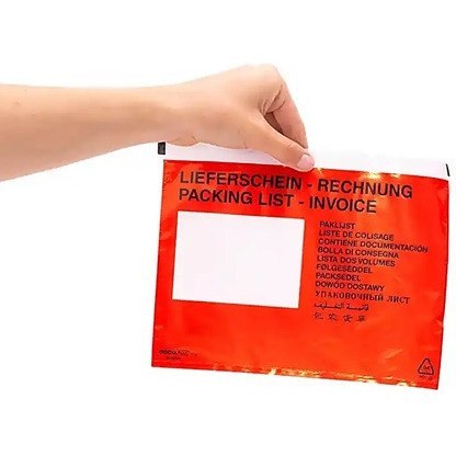 Koperty kurierskie Emerson C6 transparentne czerwone (1000) Emerson