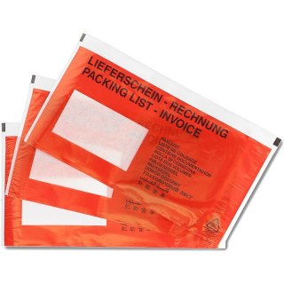 Koperty kurierskie Emerson DL transparentne czerwone (1000) Emerson