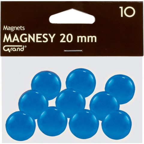 Magnesy do tablic Grand śr.20mm niebieskie (10) Grand