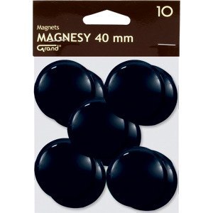 Magnesy do tablic Grand śr.40mm czarne (10) Grand