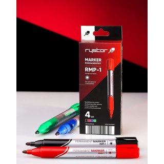 Markery permanentne Rystor RMP-1 4 kolory Rystor