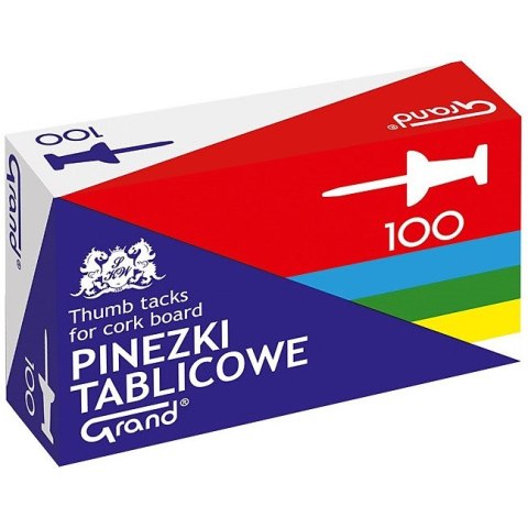 Pinezki do tablic Grand mix kolorów (100) Grand