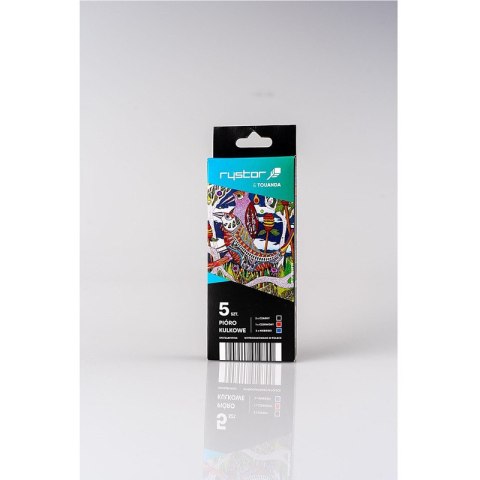 Pióra kulkowe Rystor PK7 0.7mm niebieskie (5) Rystor