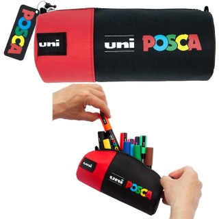 Piórnik Uni POSCA czarno-czerwony Uni