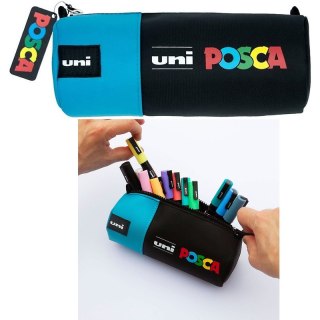 Piórnik Uni POSCA czarno-niebieski Uni