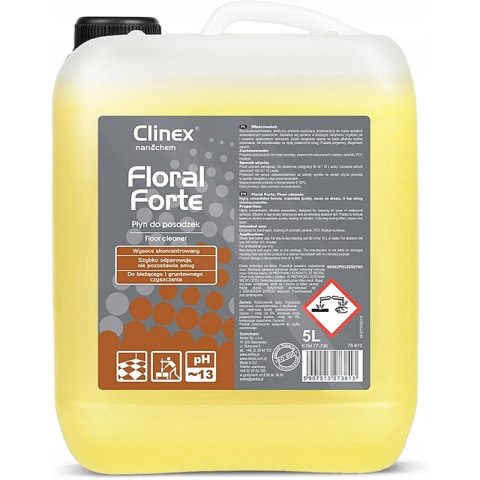 Płyn CLINEX Floral Forte 5L, do czyszczenia posadzek Clinex