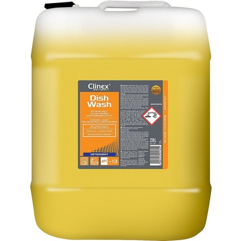 Płyn myjący do zmywarek gastronomicznych CLINEX Dishwash, 20l Clinex