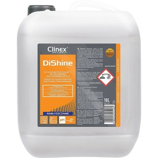 Płyn nabłyszczajšcy do zmywarek gastronomicznych CLINEX Dishine, 10l Clinex