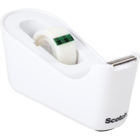 Podajnik do taśmy biurowej Scotch C18 (+1 taśma) biały Scotch