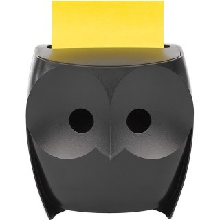 Podajnik karteczek Post-it Z-Notes Sowa (+2 bloczki) czarny Post-it