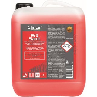 Preparat CLINEX W3 Sanit 5L, do mycia sanitariatów Clinex
