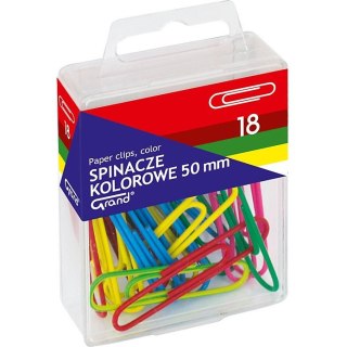 Spinacze biurowe Grand 50mm okrągłe kolorowe (18) Grand