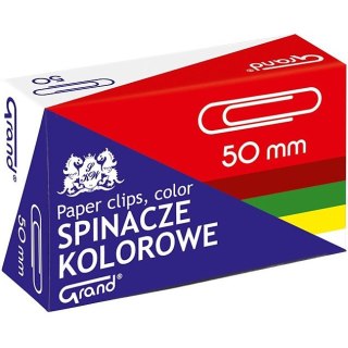 Spinacze biurowe Grand 50mm okrągłe kolorowe (50) Grand