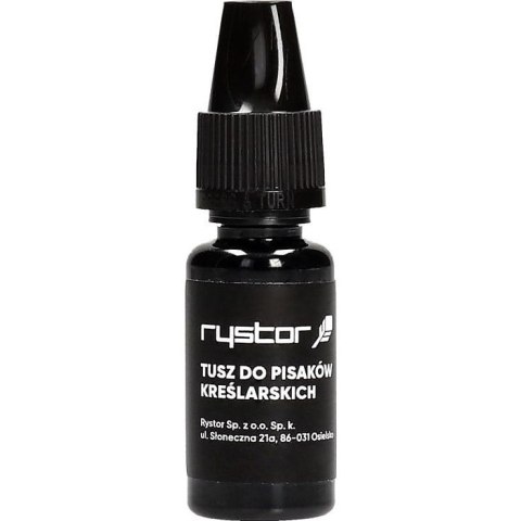 Tusz kreślarski Rystor 10ml czarny Rystor