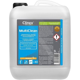 Uniwersalny środek CLINEX Multi Clean, do mycia powierzchni wodoodpornych, Mango, 5l Clinex