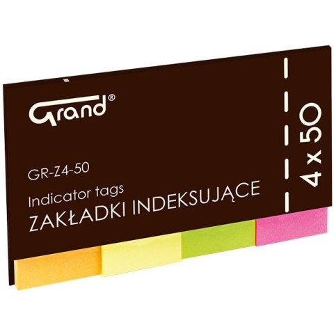 Zakładki Grand 20x50mm 4 kolory (4x50) Grand