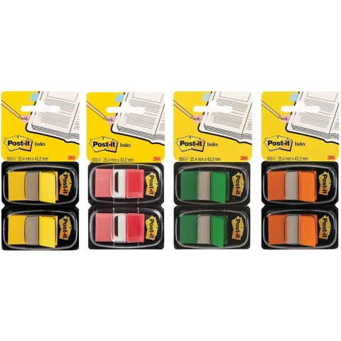 Zakładki Post-it 25.4x43.2mm pomarańczowe (2x50) Post-it Zakładki Post-it 25.4x43.2mm pomarańczowe (2x50) Post-it
