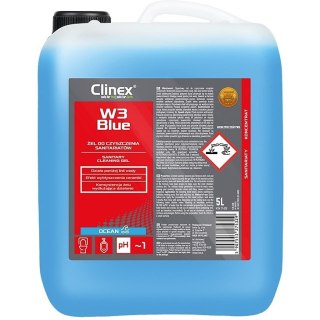 Żel CLINEX W3 Blue, do czyszczenia sanitariatów, 5l Clinex