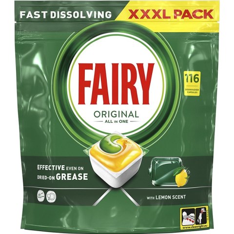 Kapsułki do zmywarki Fairy Original All in one Lem FAIRY