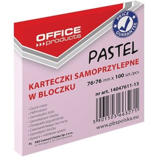 Karteczki Donau 76x76mm pastel różowe (100) Office Products
