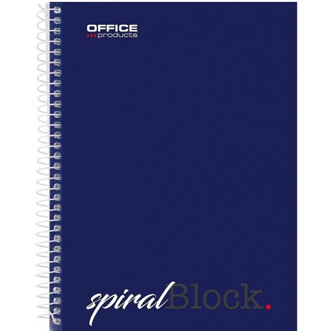 Kołonotatnik Office Products A5/80k linia granatowy Office Products